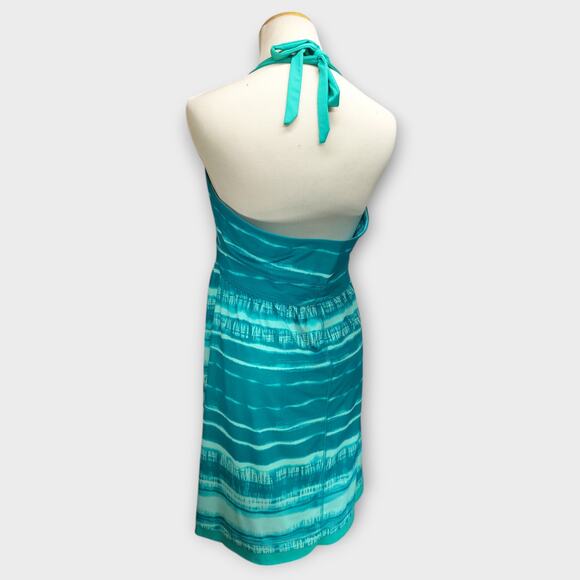 Womens The North Face Dress Echo Lake Halter Swim Cover-Up Green Blue Size Large - Picture 5 of 6